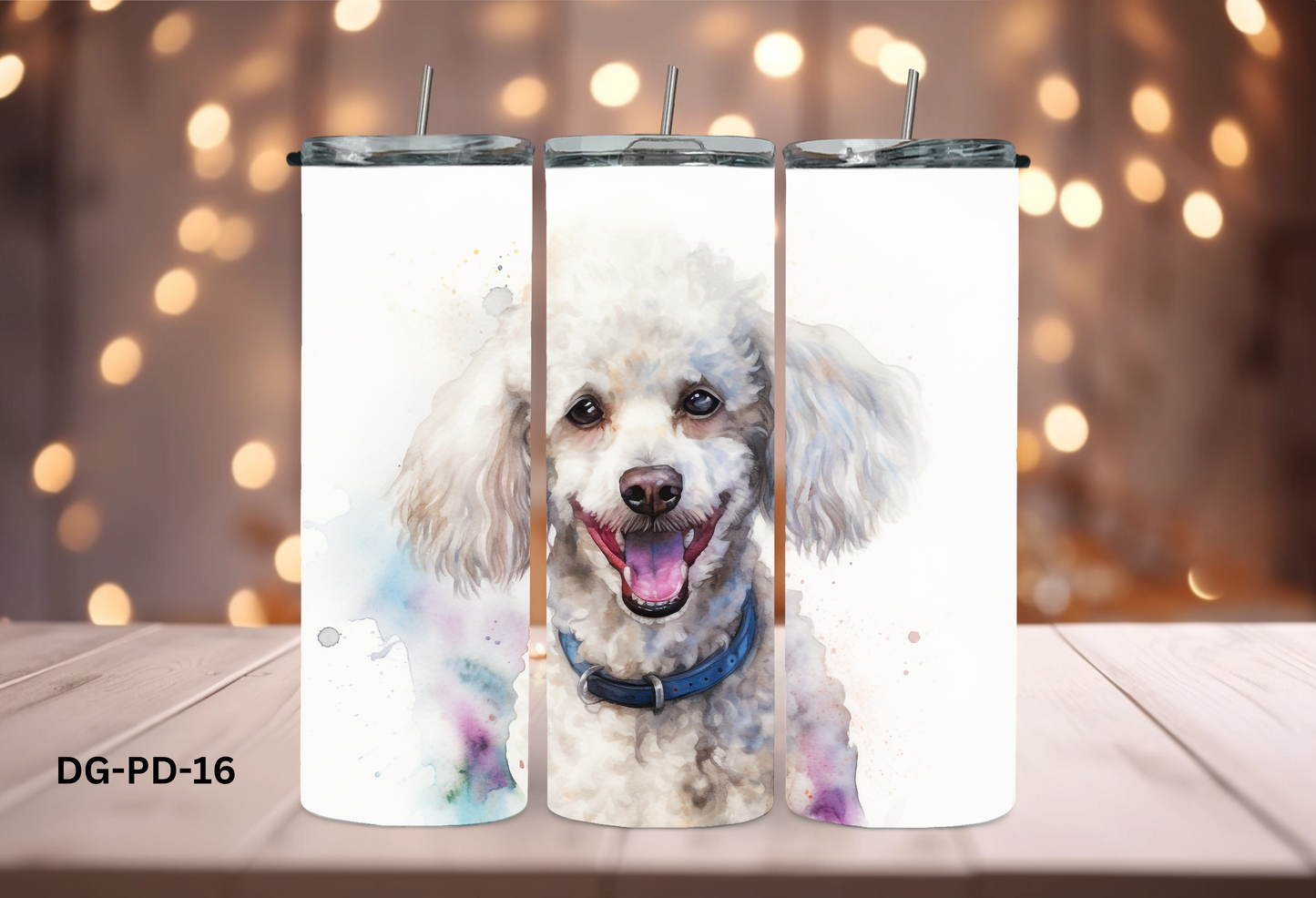 20oz (590mls) Tumbler - Poodle - DG-PD-16