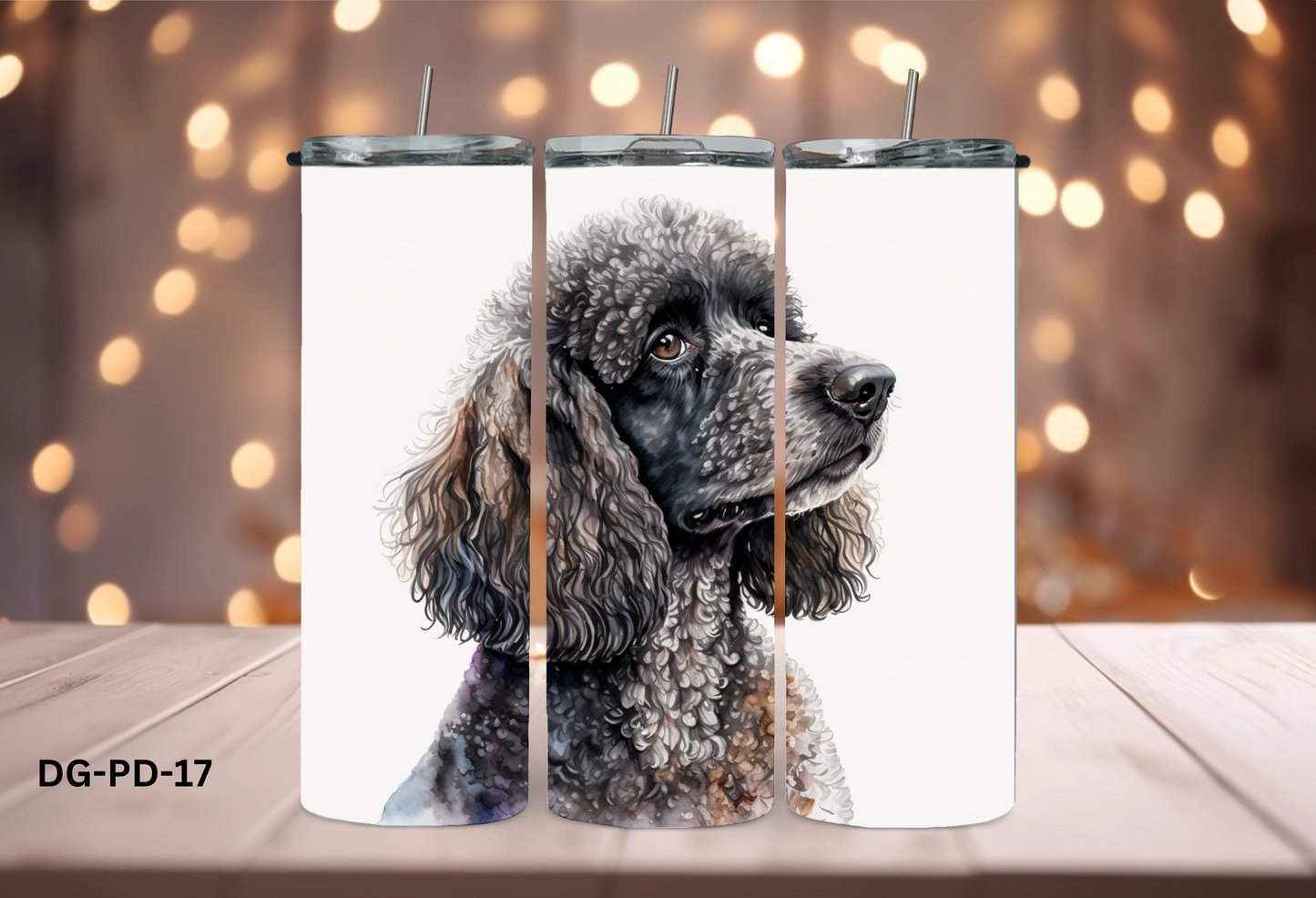 20oz (590mls) Tumbler - Poodle - DG-PD-17