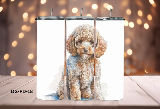 20oz (590mls) Tumbler - Poodle - DG-PD-18