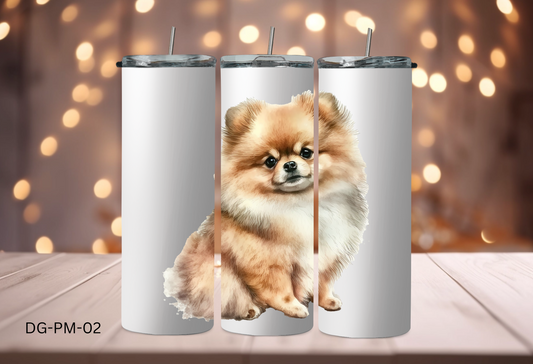 20oz (590mls) Tumbler - Pomeranian - DG-PM-02