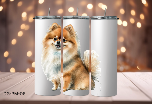 20oz (590mls) Tumbler - Pomeranian - DG-PM-06