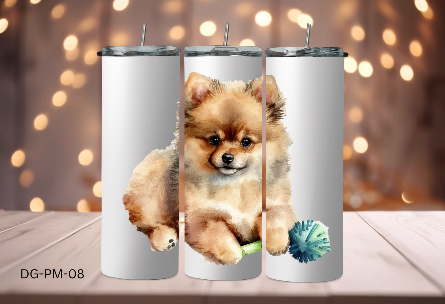 20oz (590mls) Tumbler - Pomeranian - DG-PM-08