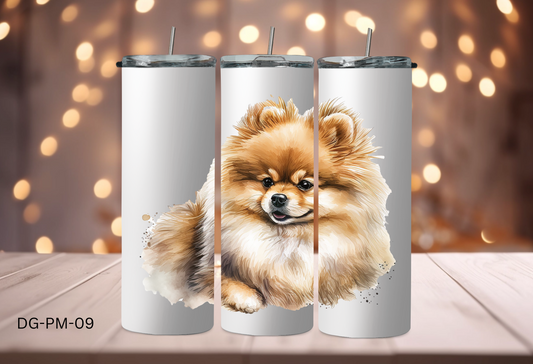 20oz (590mls) Tumbler - Pomeranian - DG-PM-09