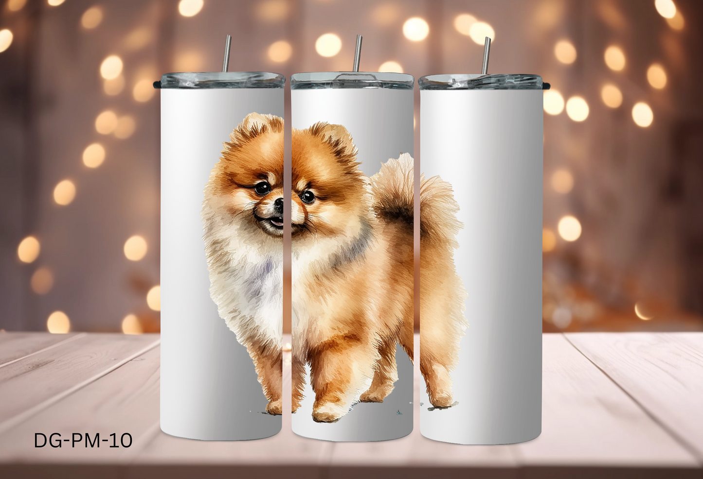 20oz (590mls) Tumbler - Pomeranian - DG-PM-10