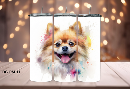 20oz (590mls) Tumbler - Pomeranian - DG-PM-11