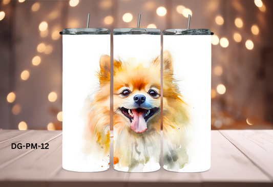 20oz (590mls) Tumbler - Pomeranian - DG-PM-12