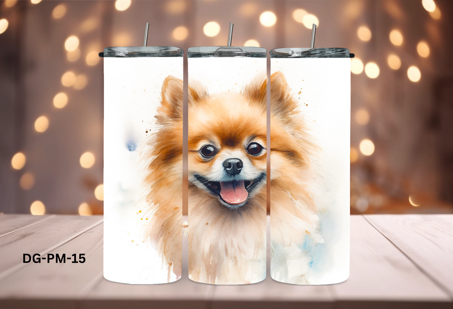 20oz (590mls) Tumbler - Pomeranian - DG-PM-15