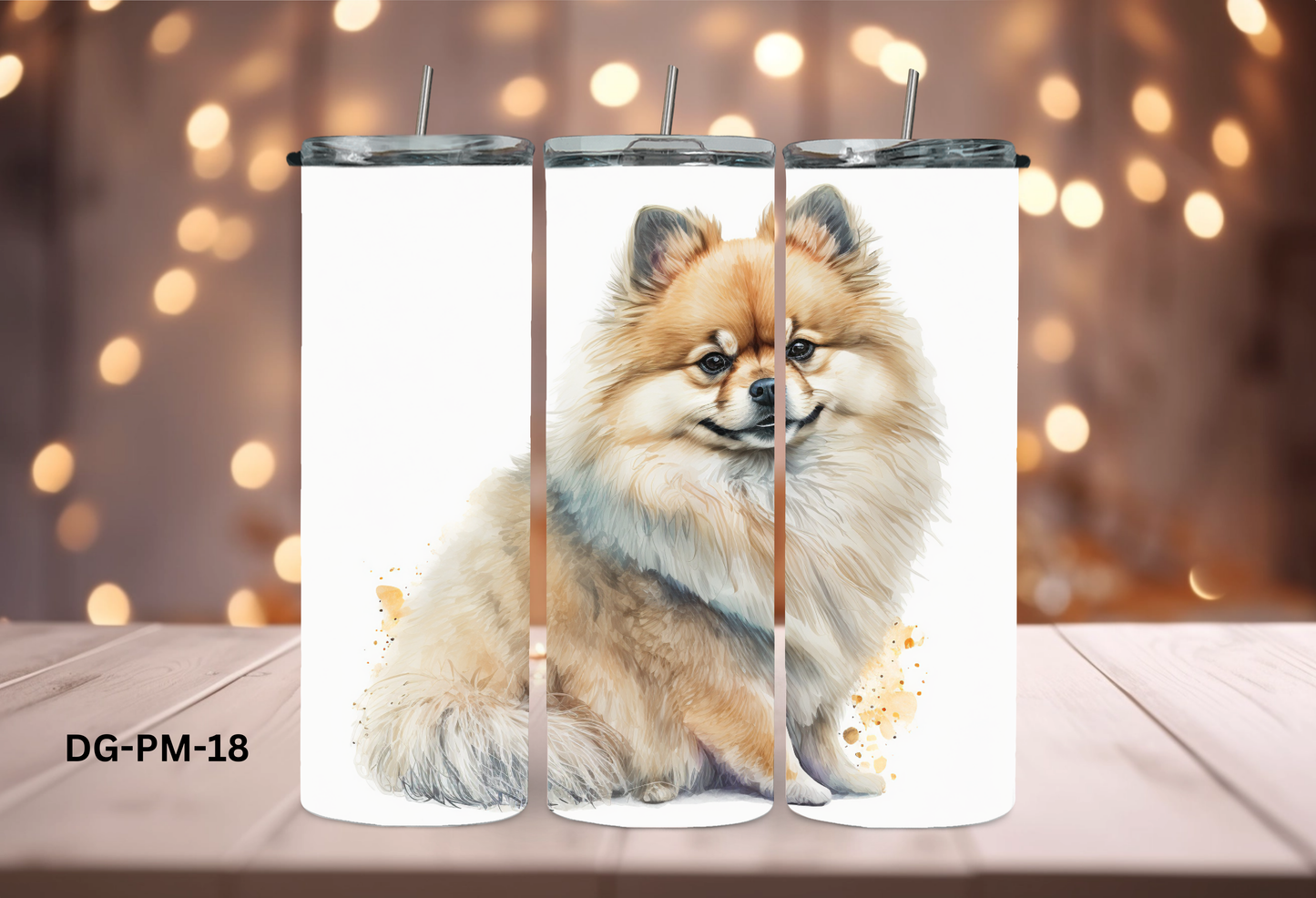 20oz (590mls) Tumbler - Pomeranian - DG-PM-18