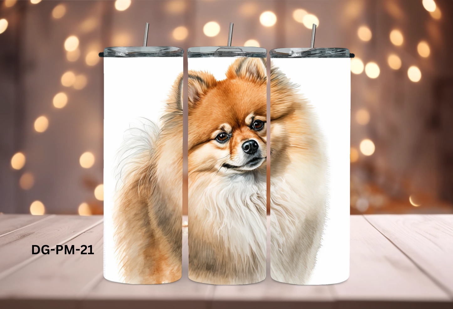 20oz (590mls) Tumbler - Pomeranian - DG-PM-21