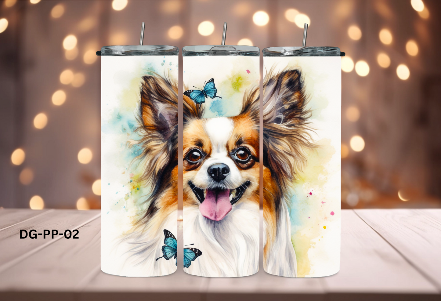 20oz (590mls) Tumbler - Papillon - DG-PP-02