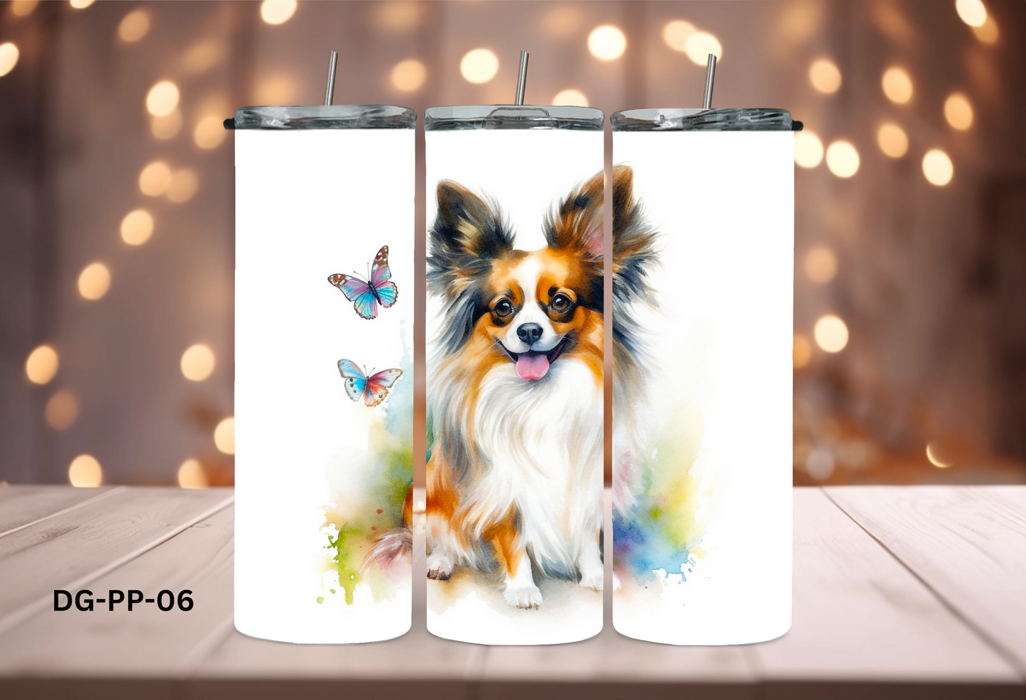 20oz (590mls) Tumbler - Papillon - DG-PP-06