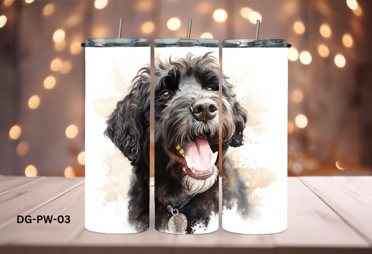 20oz (590mls) Tumbler - Portuguese Water Dog - DG-PW-03