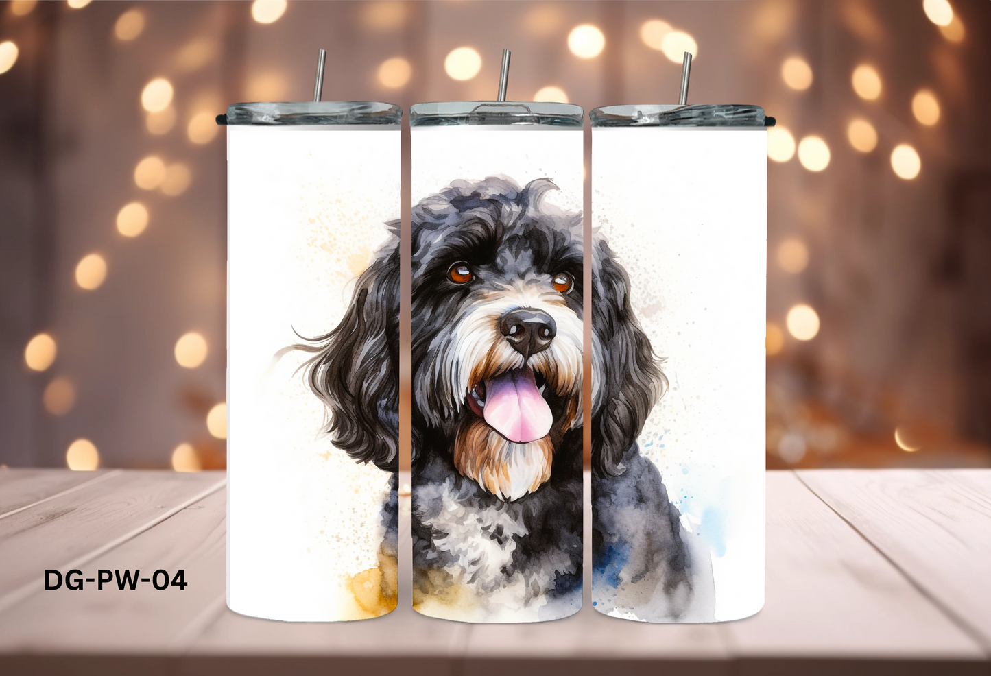 20oz (590mls) Tumbler - Portuguese Water Dog - DG-PW-04