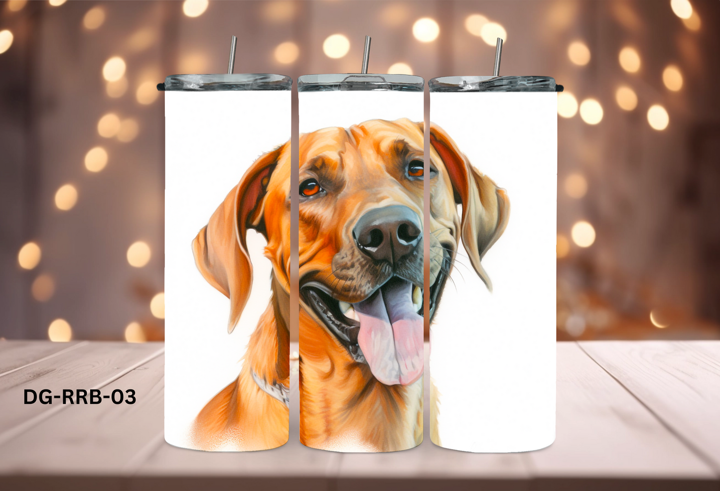 20oz (590mls) Tumbler - Rhodesian Ridgeback - DG-RRB-03