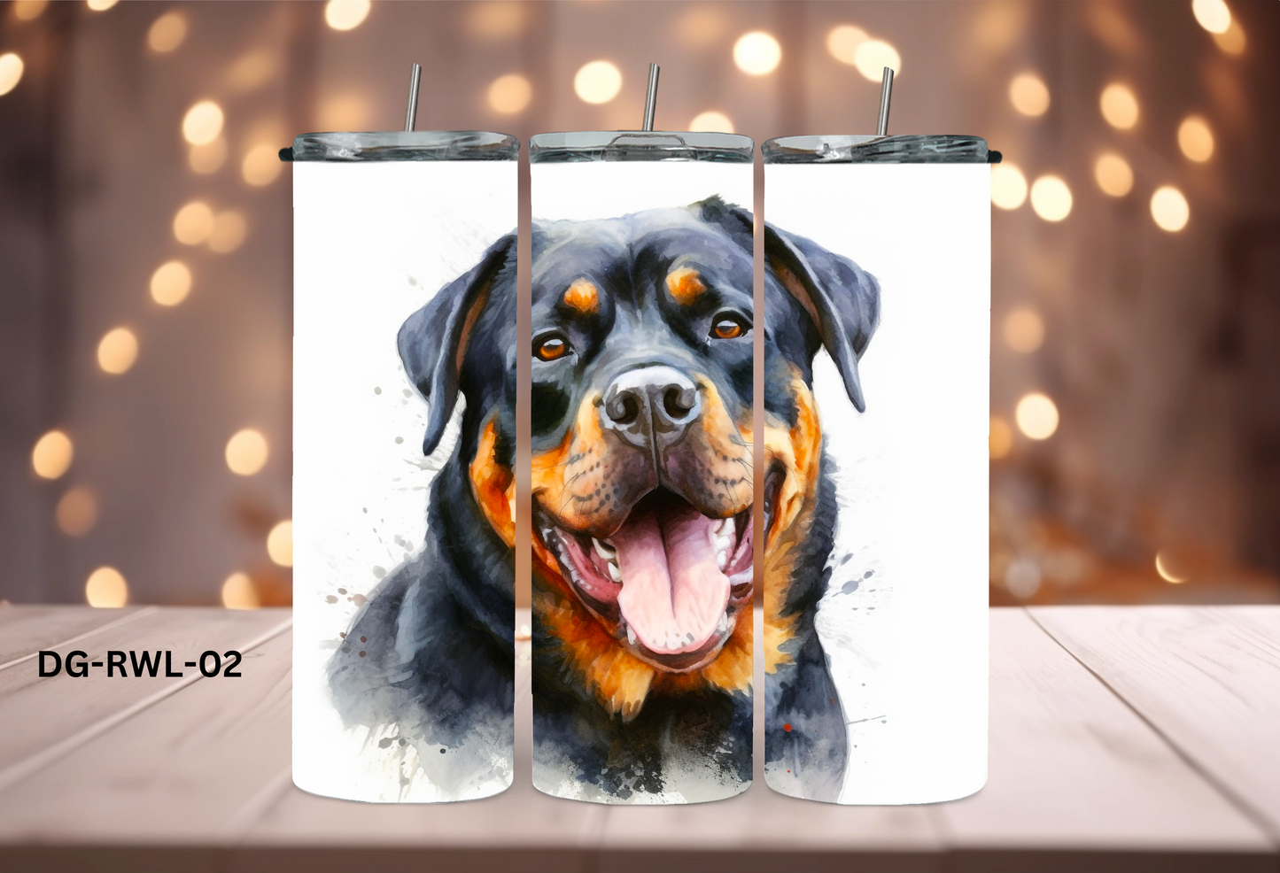 20oz (590mls) Tumbler - Rottweiler - DG-RWL-02