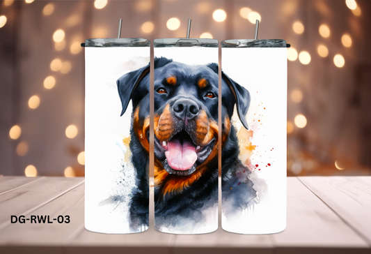 20oz (590mls) Tumbler - Rottweiler - DG-RWL-03