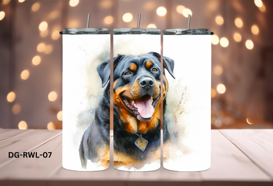 20oz (590mls) Tumbler - Rottweiler - DG-RWL-07