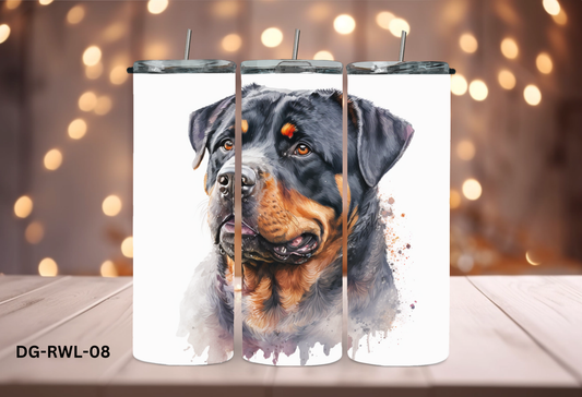 20oz (590mls) Tumbler - Rottweiler - DG-RWL-08