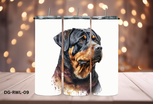 20oz (590mls) Tumbler - Rottweiler - DG-RWL-09