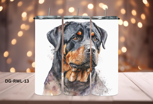 20oz (590mls) Tumbler - Rottweiler - DG-RWL-13