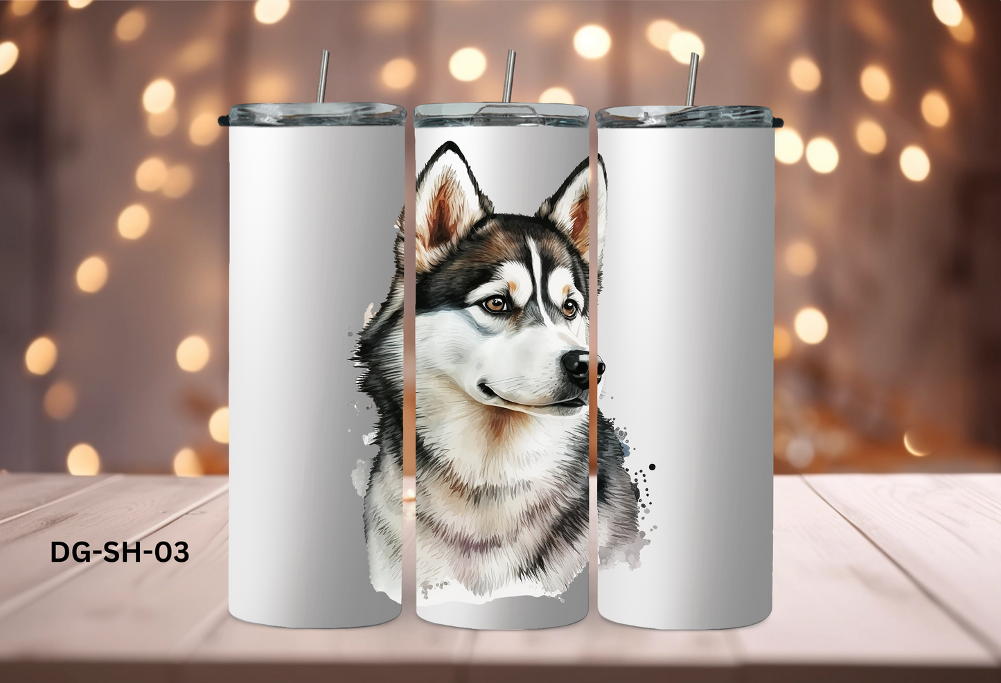 20oz (590mls) Tumbler - Siberian Husky - DG-SH-03