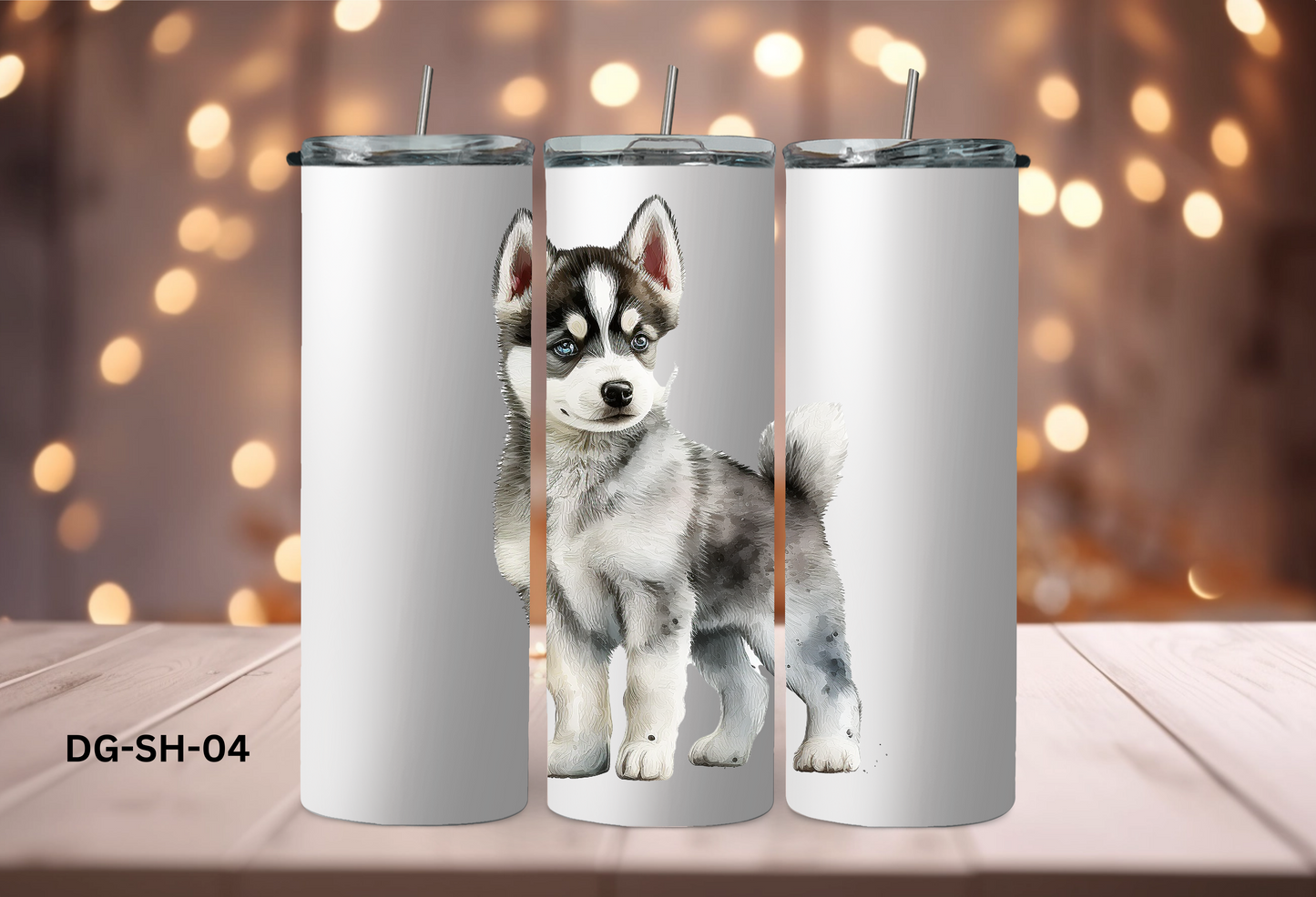 20oz (590mls) Tumbler - Siberian Husky - DG-SH-04