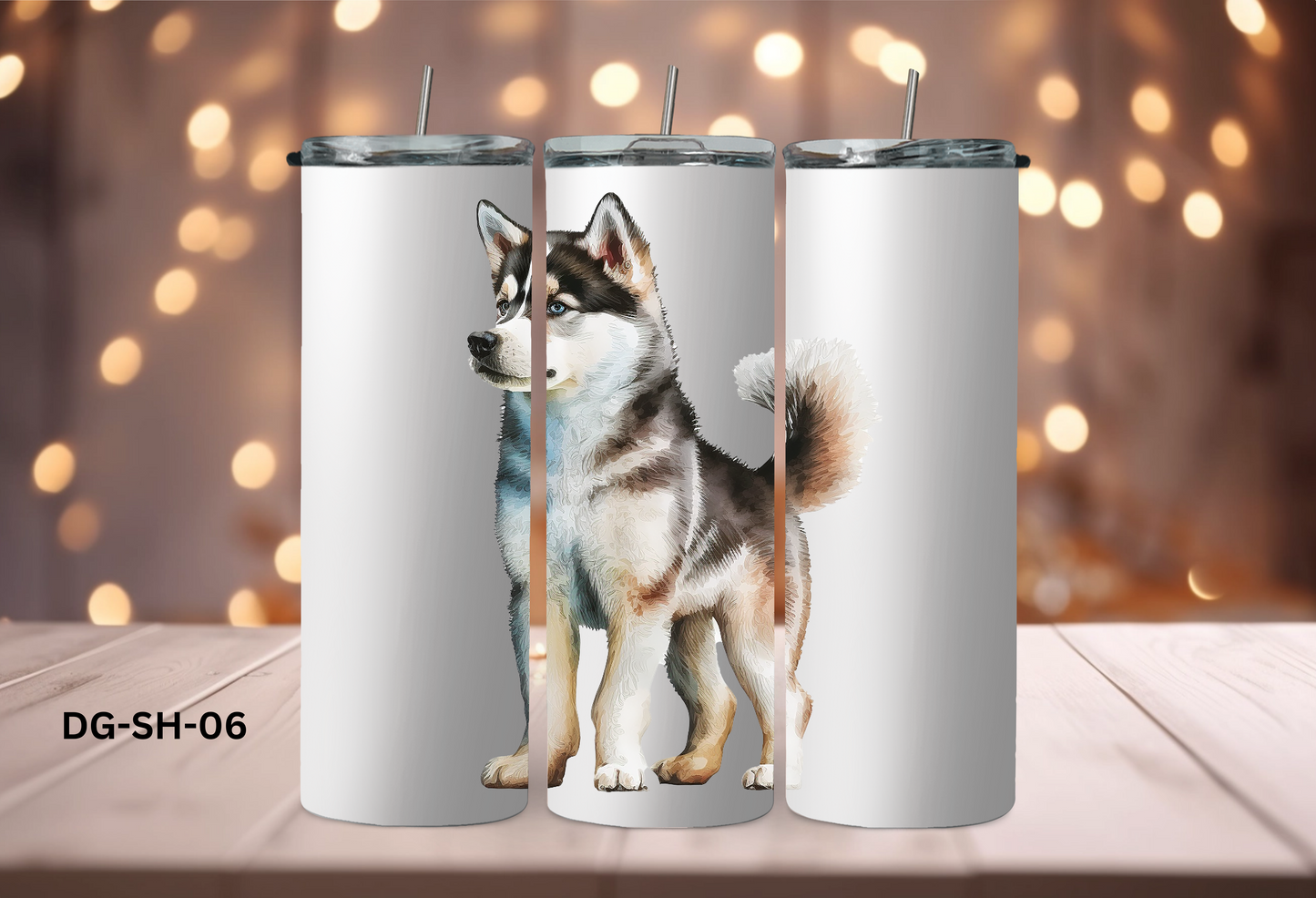 20oz (590mls) Tumbler - Siberian Husky - DG-SH-06