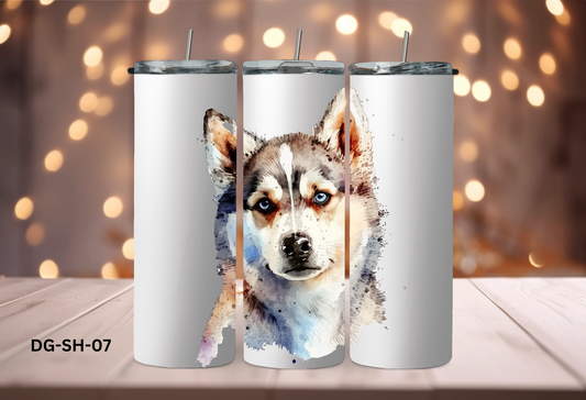 20oz (590mls) Tumbler - Siberian Husky - DG-SH-07