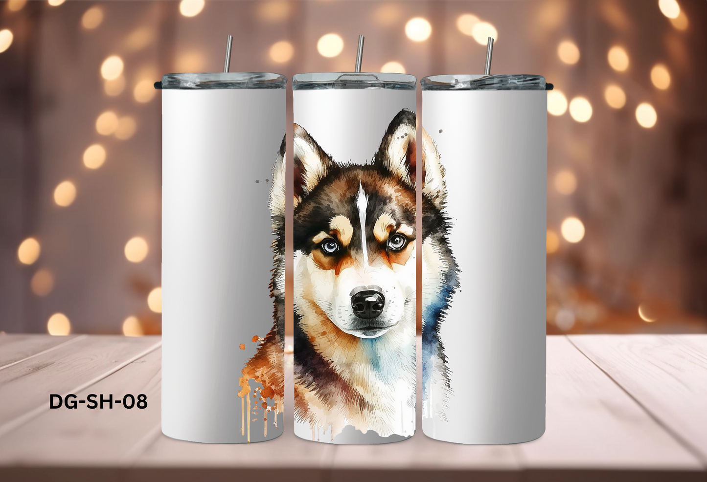 20oz (590mls) Tumbler - Siberian Husky - DG-SH-08