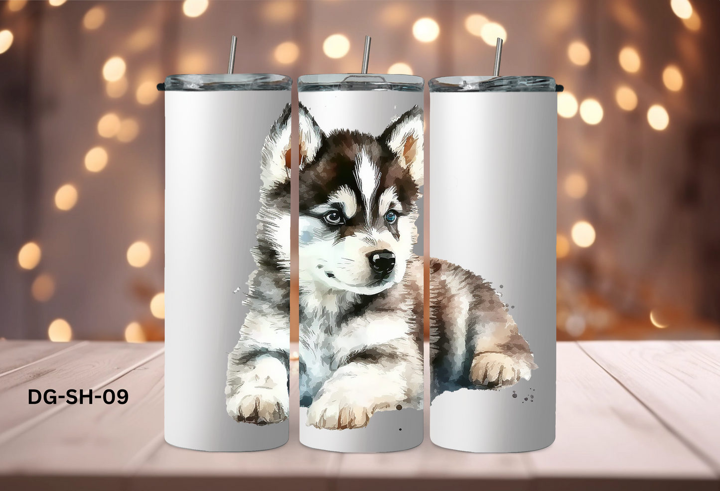 20oz (590mls) Tumbler - Siberian Husky - DG-SH-09