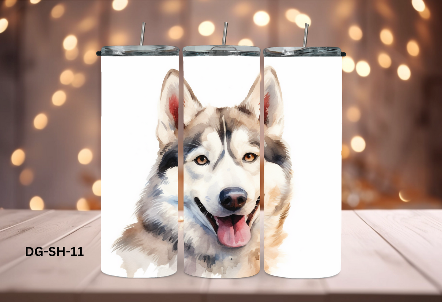 20oz (590mls) Tumbler - Siberian Husky - DG-SH-11