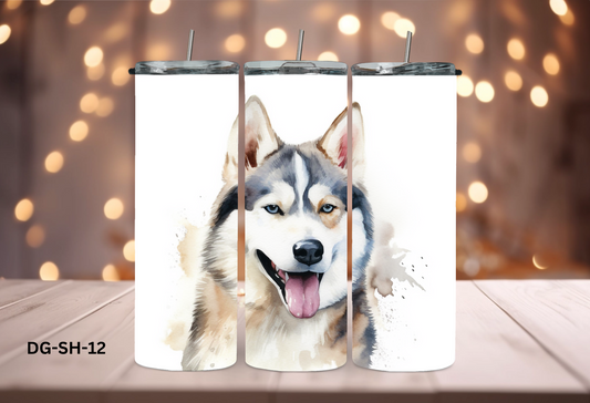 20oz (590mls) Tumbler - Siberian Husky - DG-SH-12