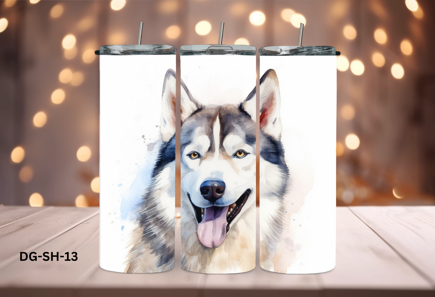 20oz (590mls) Tumbler - Siberian Husky - DG-SH-13