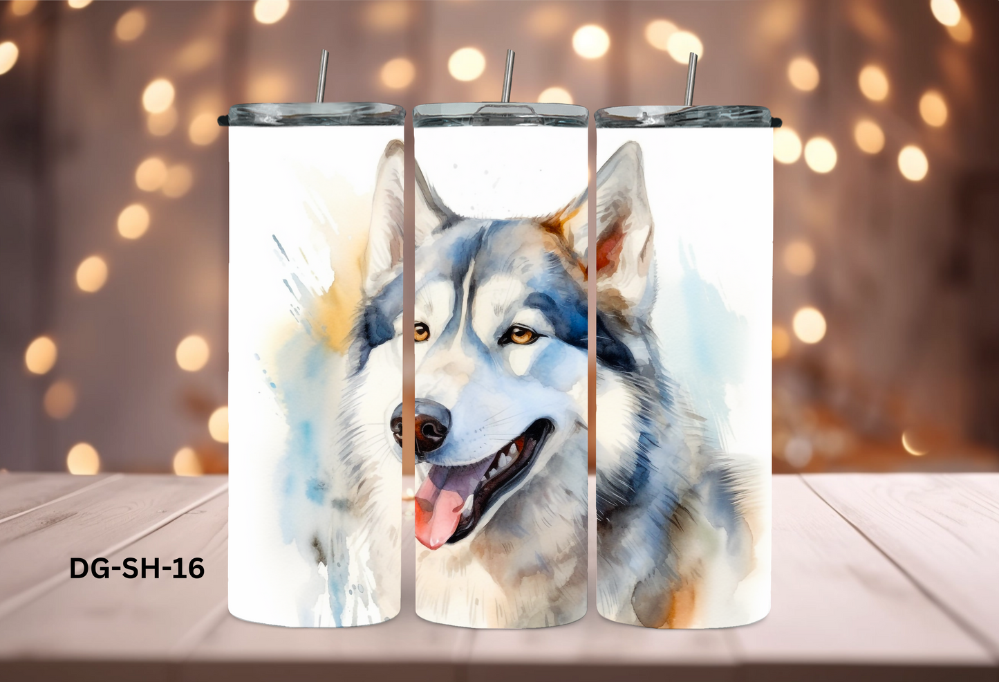 20oz (590mls) Tumbler - Siberian Husky - DG-SH-16