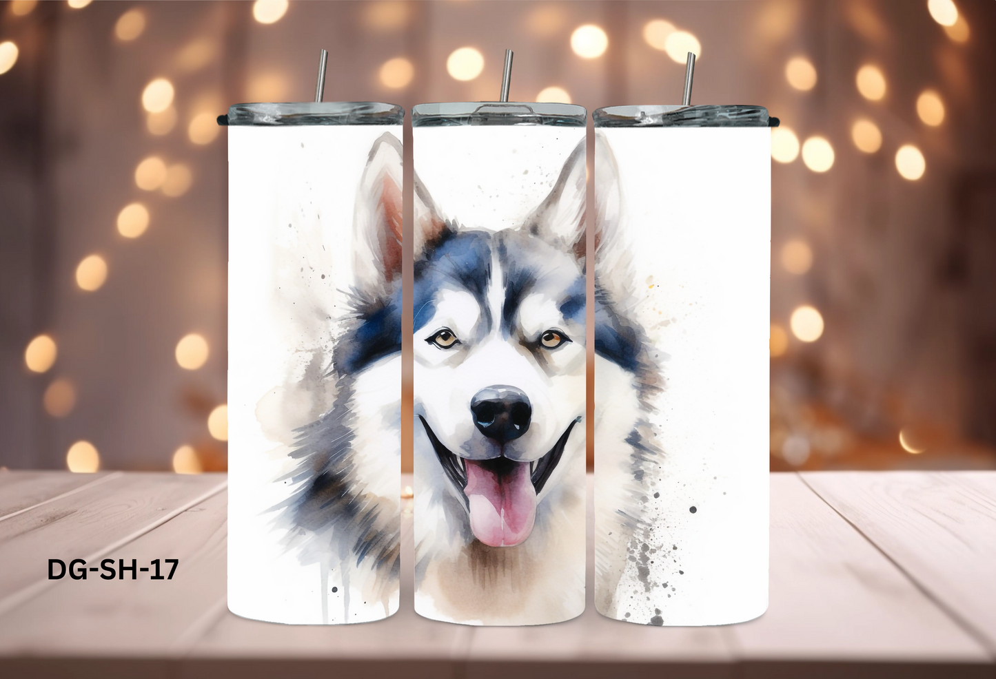 20oz (590mls) Tumbler - Siberian Husky - DG-SH-17