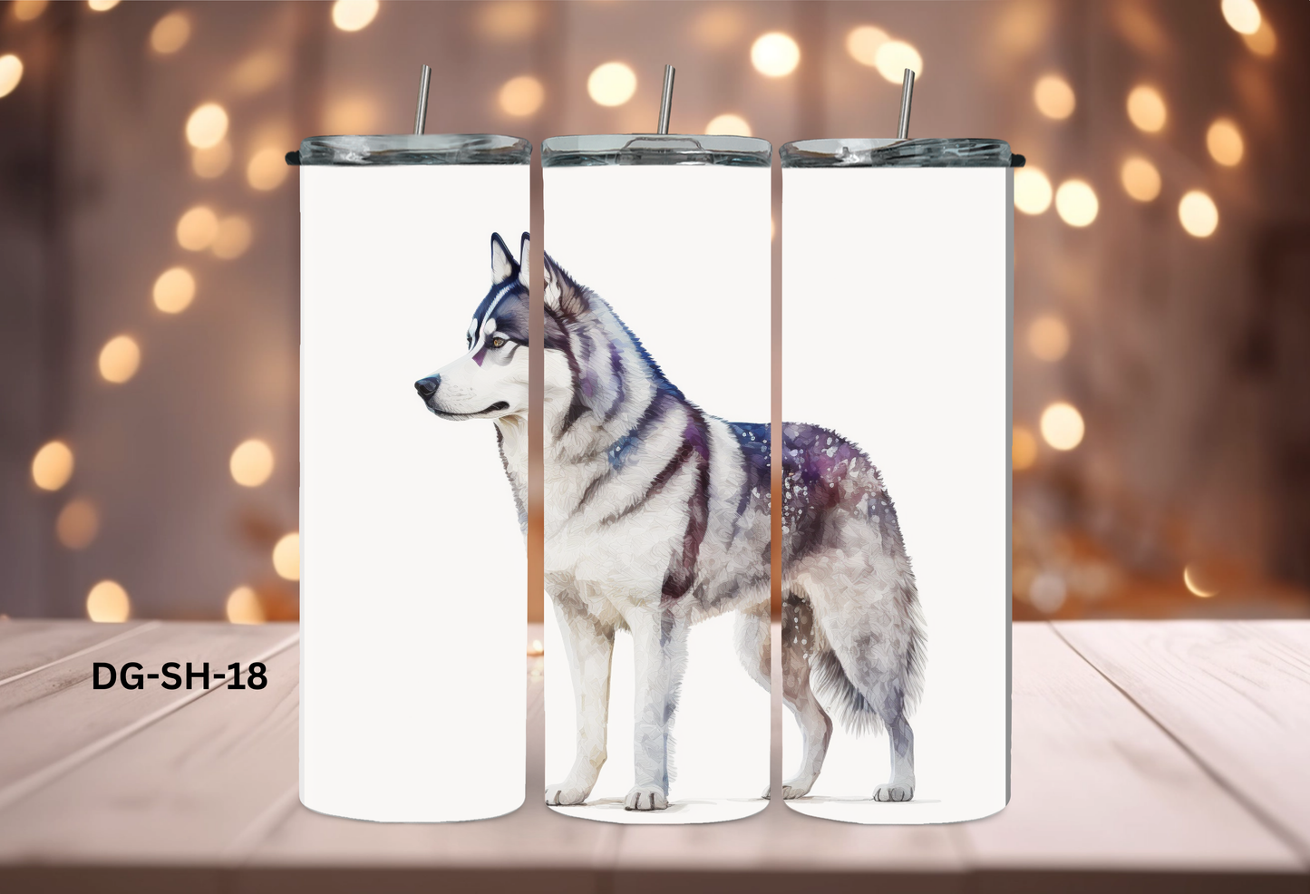 20oz (590mls) Tumbler - Siberian Husky - DG-SH-18