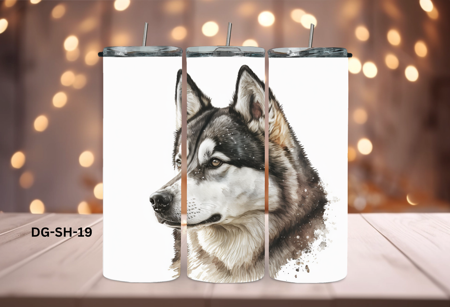 20oz (590mls) Tumbler - Siberian Husky - DG-SH-19