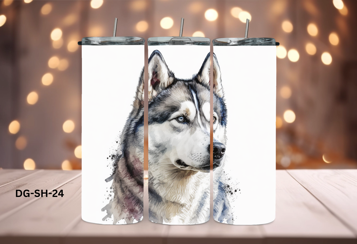 20oz (590mls) Tumbler - Siberian Husky - DG-SH-24