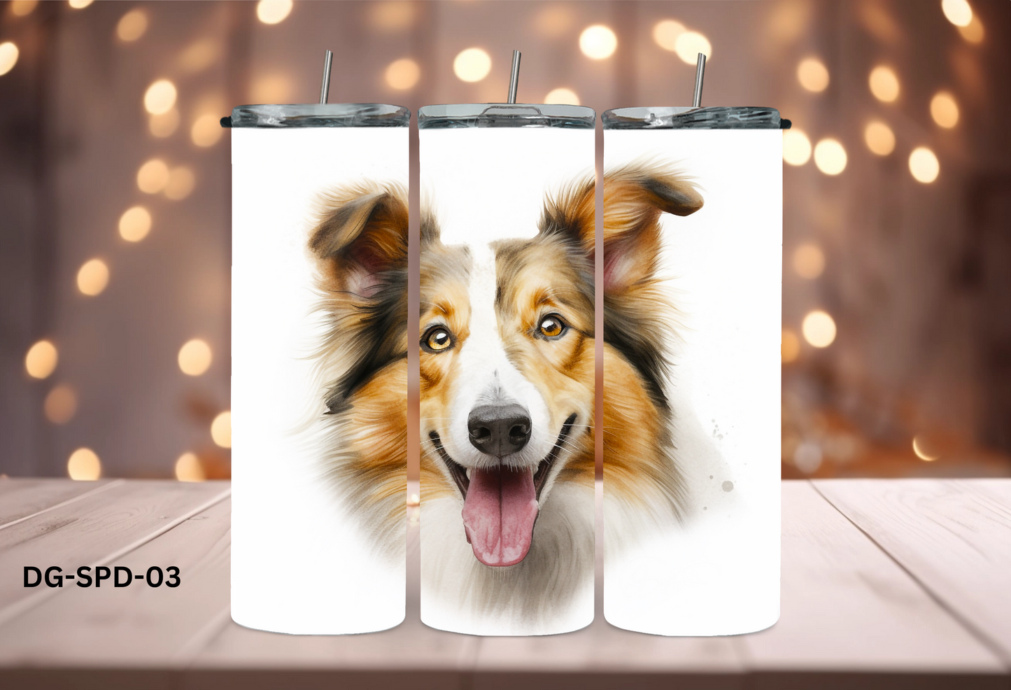 20oz (590mls) Tumbler - Shetland Sheepdog - DG-SPD-03