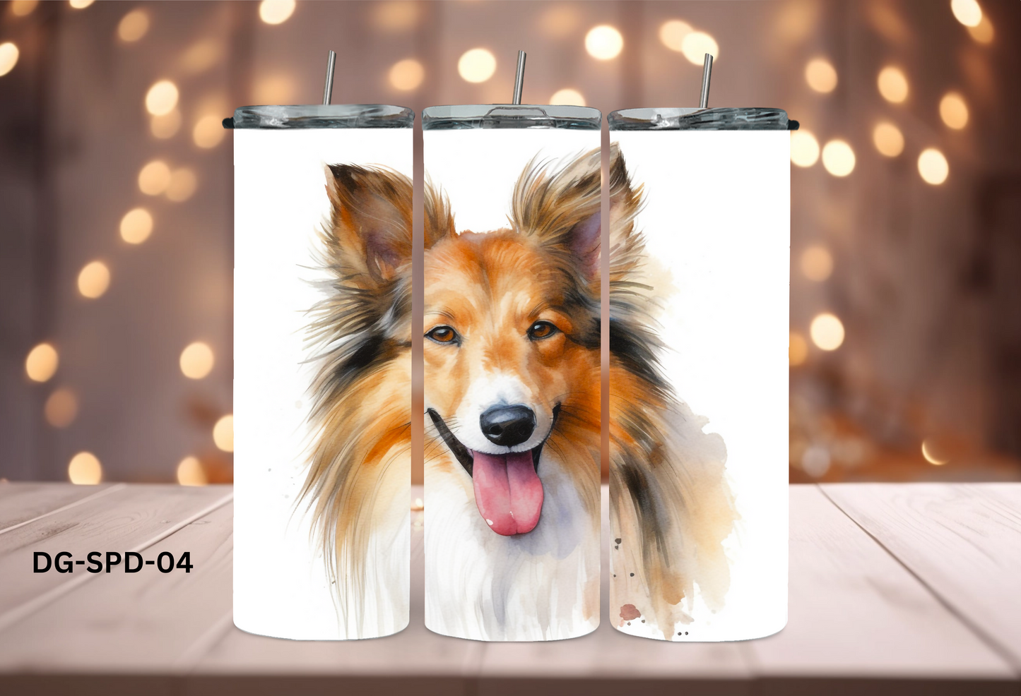 20oz (590mls) Tumbler - Shetland Sheepdog - DG-SPD-04