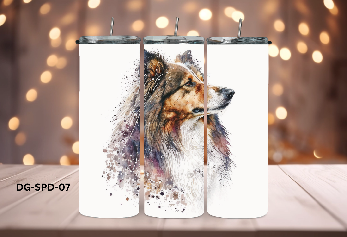 20oz (590mls) Tumbler - Shetland Sheepdog - DG-SPD-07