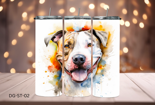 20oz (590mls) Tumbler - Staffy - DG-ST-02