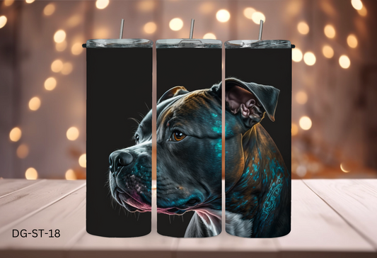 20oz (590mls) Tumbler - Staffy - DG-ST-18