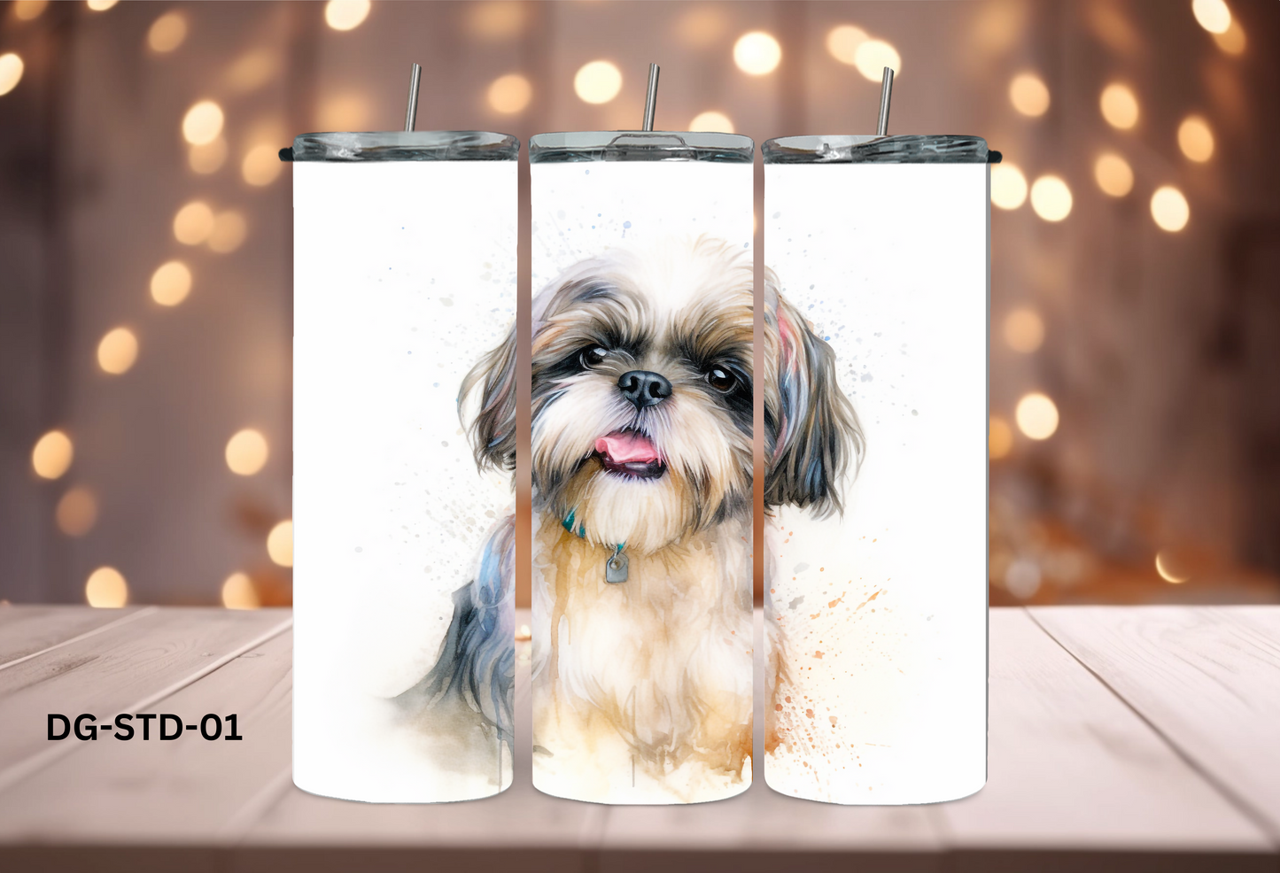 20oz (590mls) Tumbler - Shih Tzu - DG-STD-01