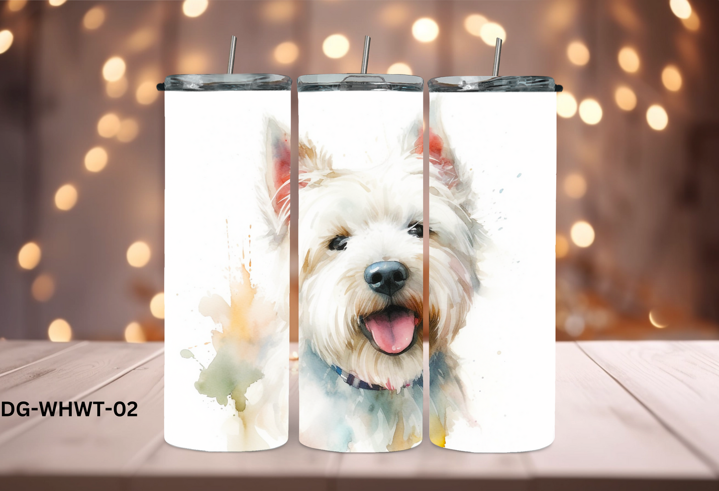 20oz (590mls) Tumbler - White Highland White Terrier - DG-WHWT-02