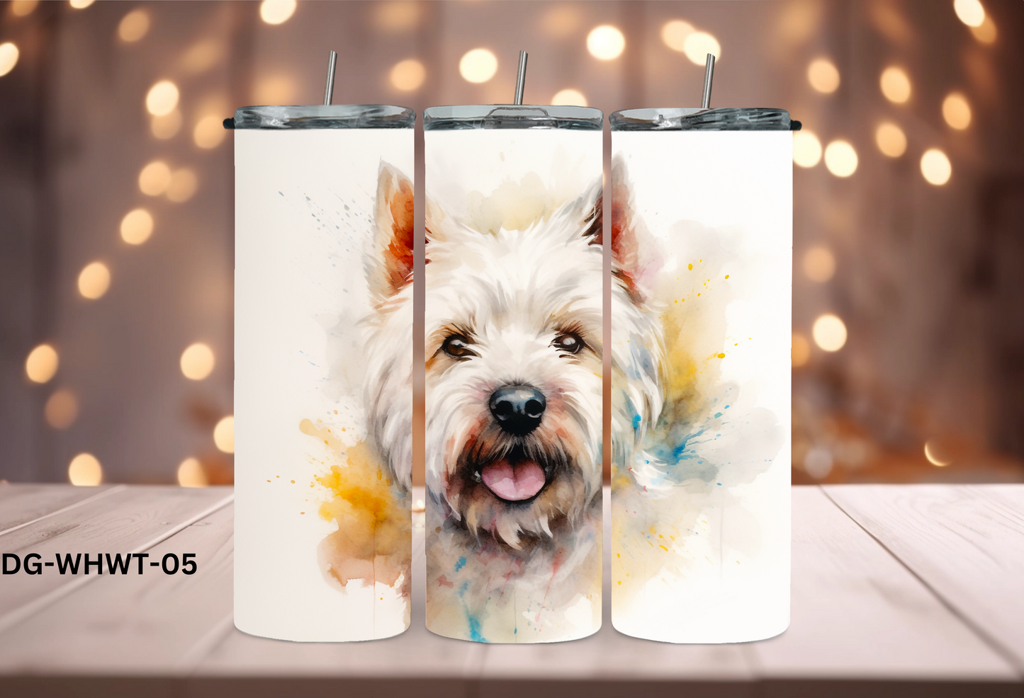 20oz (590mls) Tumbler - White Highland White Terrier - DG-WHWT-05