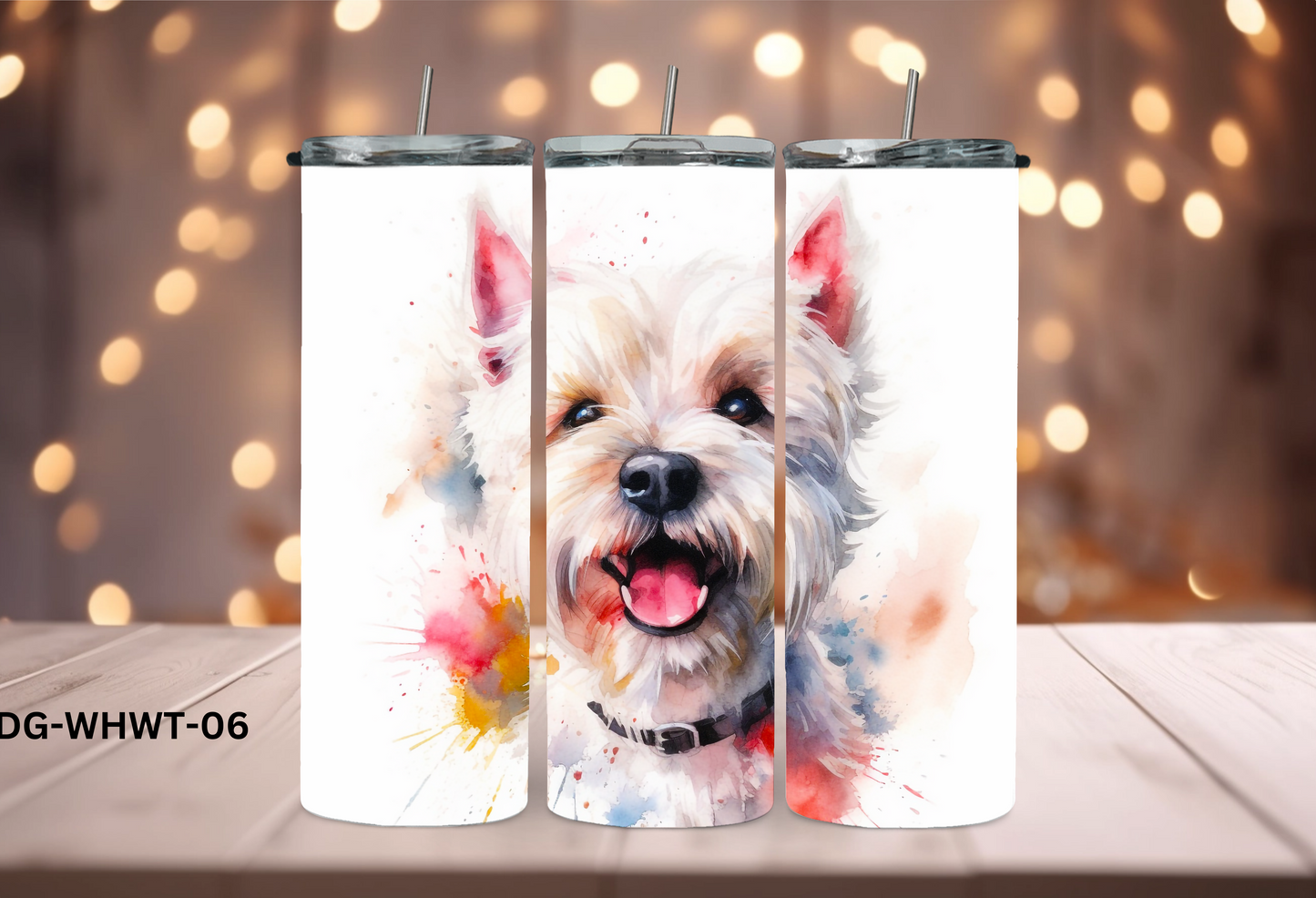 20oz (590mls) Tumbler - White Highland White Terrier - DG-WHWT-06