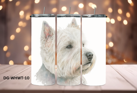 20oz (590mls) Tumbler - White Highland White Terrier - DG-WHWT-10