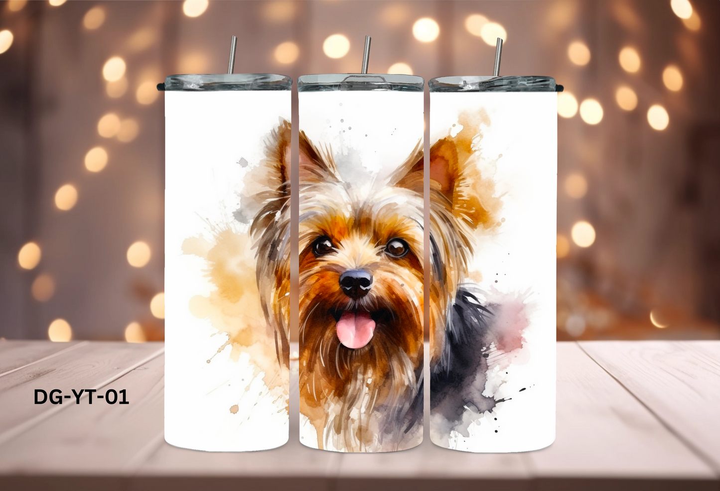 20oz (590mls) Tumbler - Yorkshire Terrier - DG-YT-01