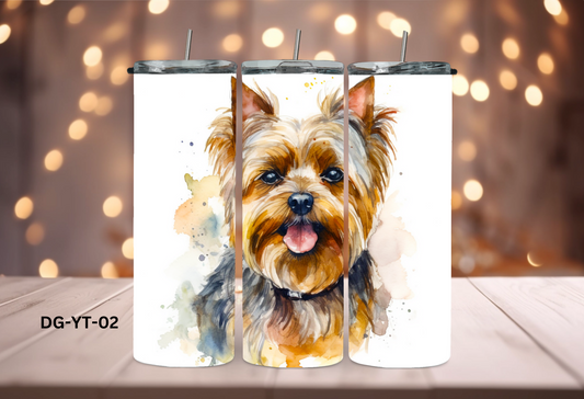 20oz (590mls) Tumbler - Yorkshire Terrier - DG-YT-02